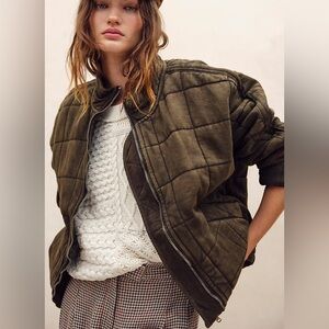 NWT- Free People Dolman Quilted Knit Jacket